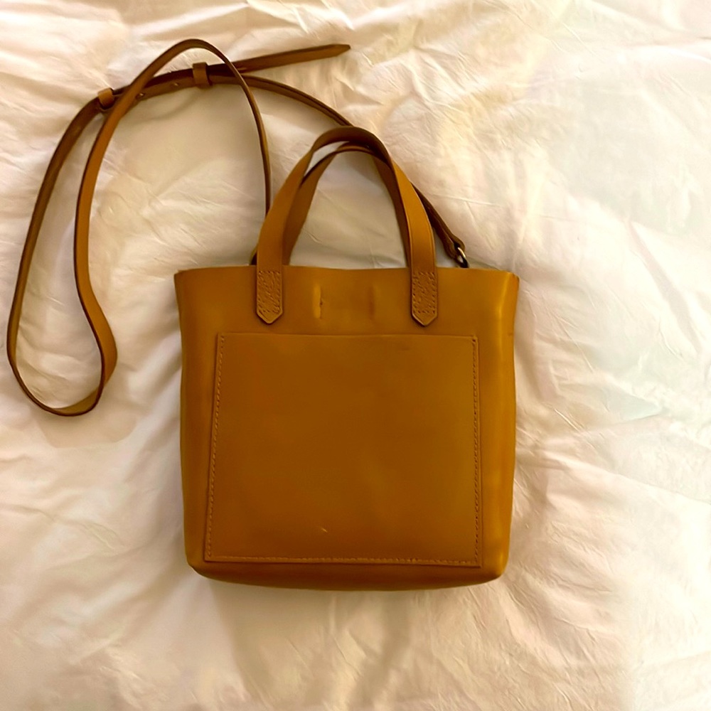 Madewell Small Transport Tote Mustard Yellow